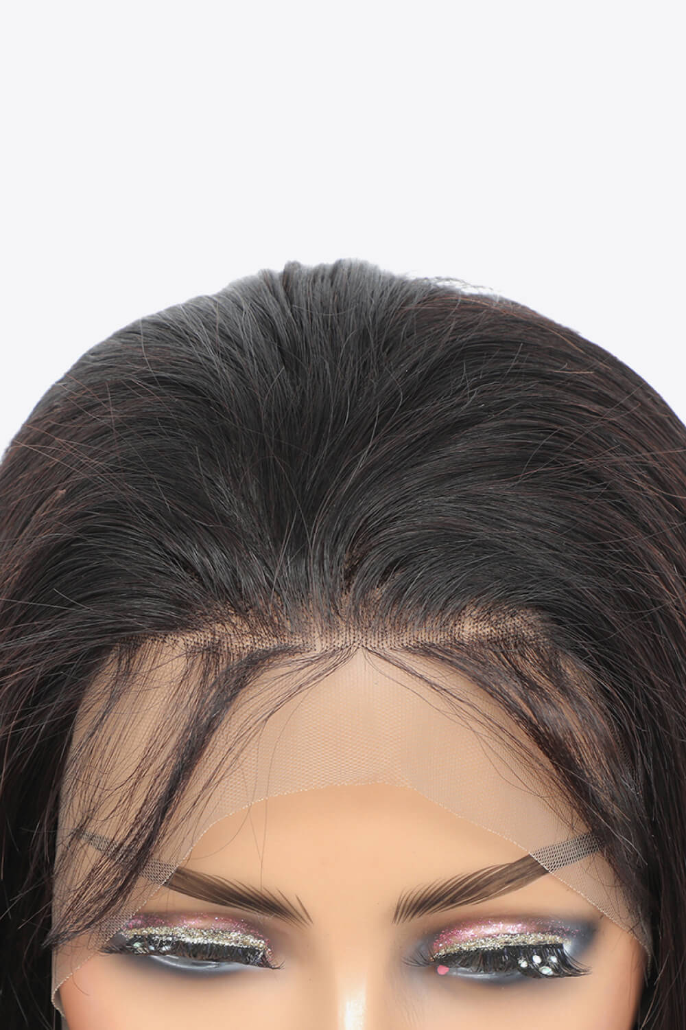 13*4" Long Lasting Human Wigs in Black 18" Long 150% Density